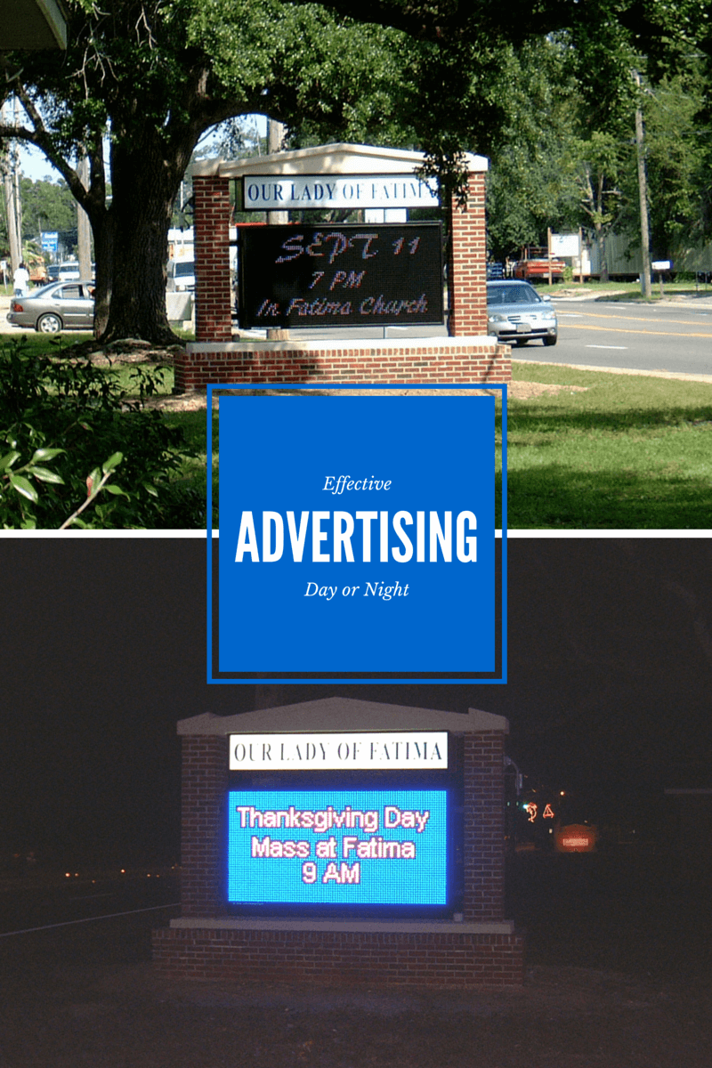 Outdoor Church Signs - Why Choose a Digital Lighted LED?